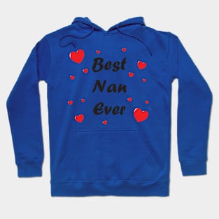 Best nan ever heart doodle hand drawn design Hoodie